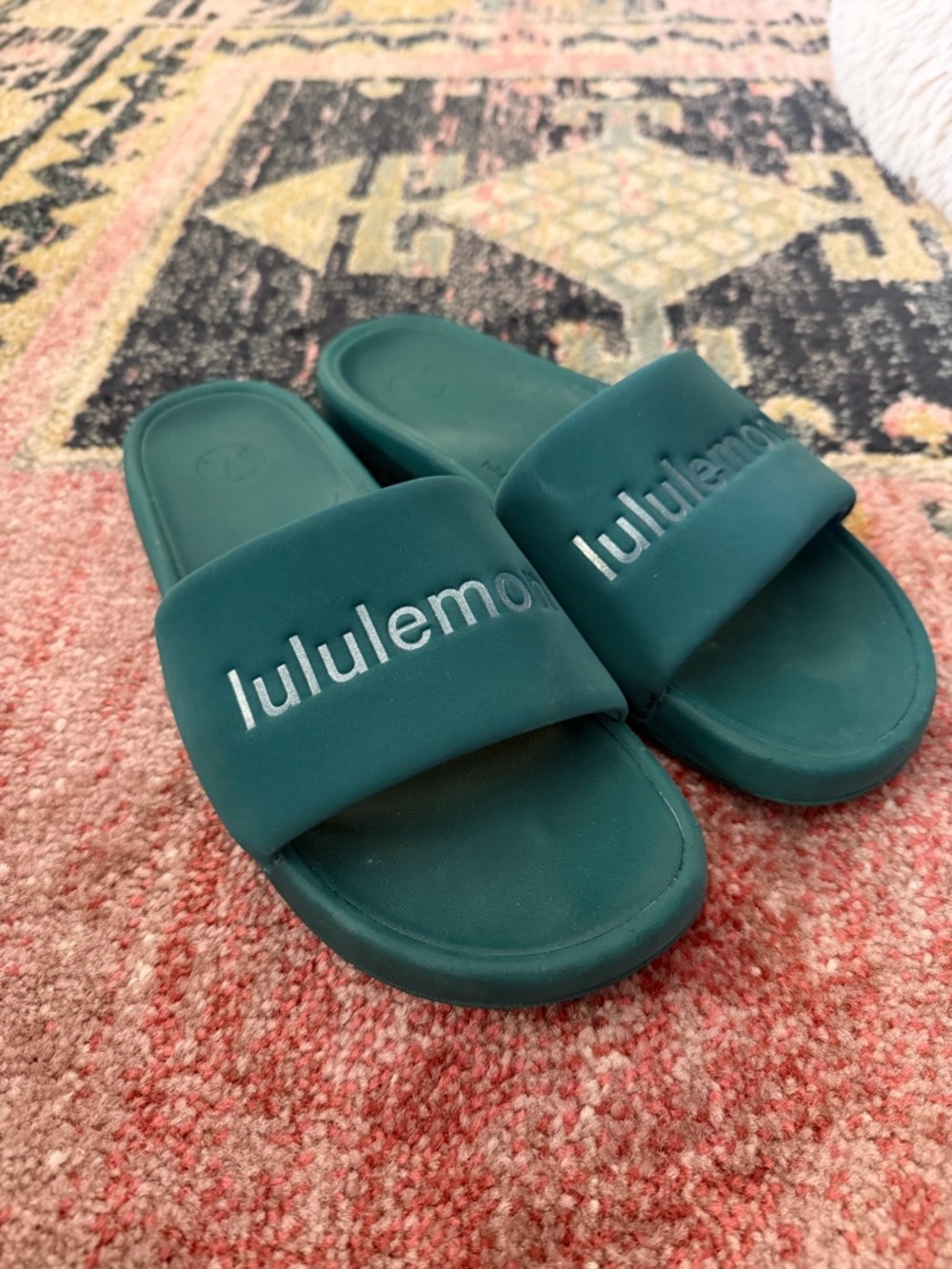 lululemon Restfeel Slides, 9 Storm Teal